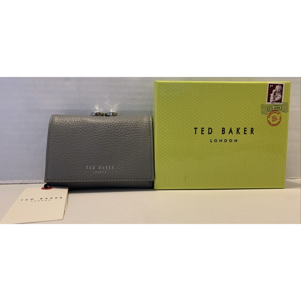 Ted Baker Alysha Teardrop Crystal Mini Bobble Small Purse - Wallet-Grey NWT